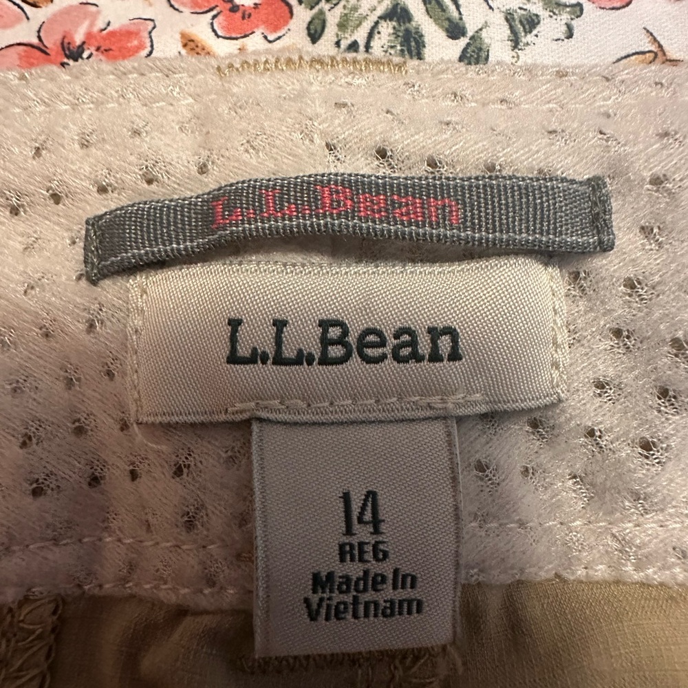 L.L. Bean Tan Cargo Shorts for Outdoor Adventures- 14 reg . - Picture 4 of 7